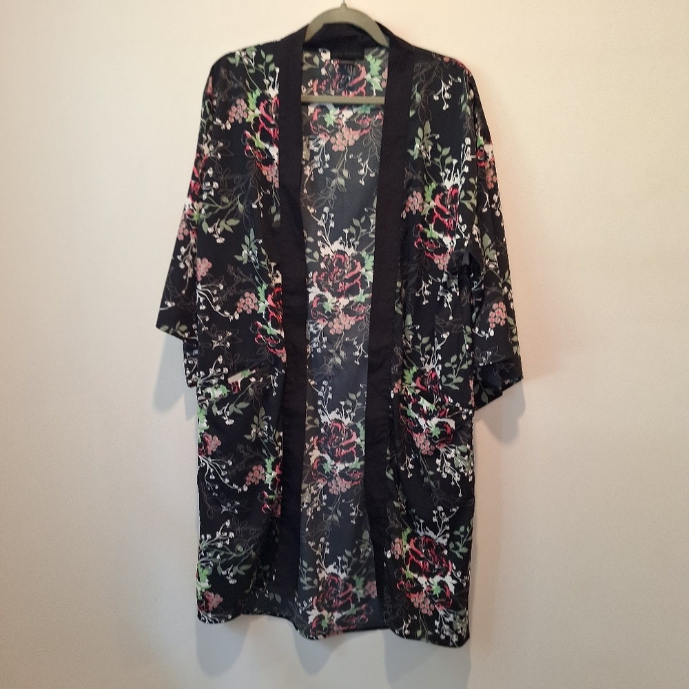 Steve Madden Floral Kimono OS - Picture 1 of 8
